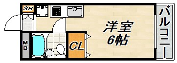 カサブランカ鈴蘭台 間取り図