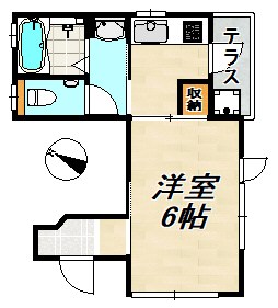 オレスコート板宿Ⅰ 間取り図