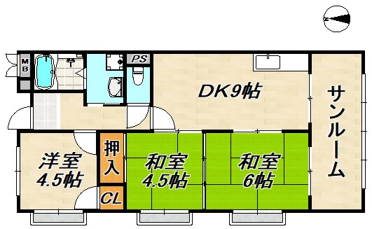 白川台ハイツ 間取り図