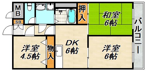 グランディアミ・アモーレ鈴蘭台 間取り図