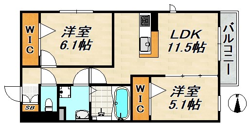 PERCHA(ペルチェ) 間取り図