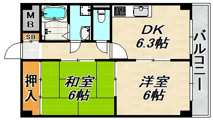 シャルマン西代 間取り