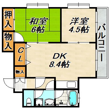 シャトラン久保 間取り図