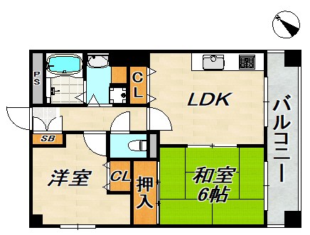 ビバーチェ長田 間取り図