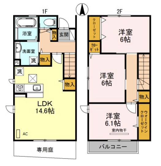 カーサフォンターナ 間取り図