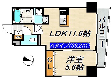 SDグランツ新神戸ステーションフロント 間取り図