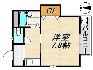 ストークハイツB棟 間取り図