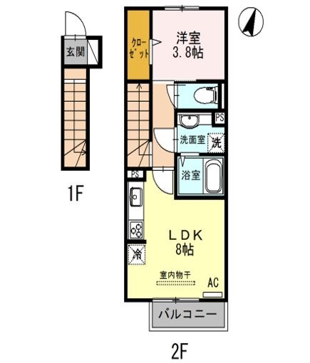 メゾンエトワール神戸西山町 間取り図