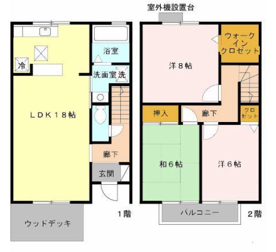 サザンコートA棟 間取り図