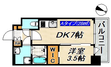SDグランツ三宮イーストフロント 間取り図