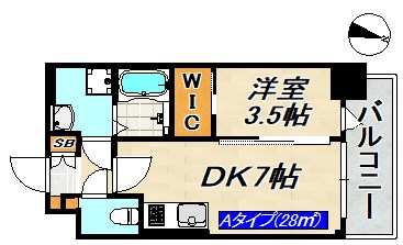 SDグランツ三宮イーストフロント 間取り図