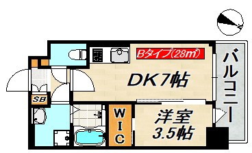 SDグランツ三宮イーストフロント 間取り図