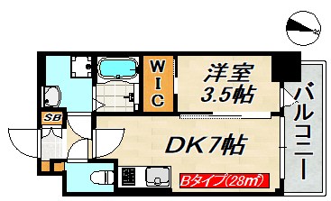 SDグランツ三宮イーストフロント 間取り図