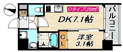 SDグランツ三宮イーストフロント 間取り図