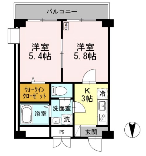 クレール久保 間取り図