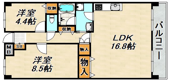 グランドパレス君影 間取り図