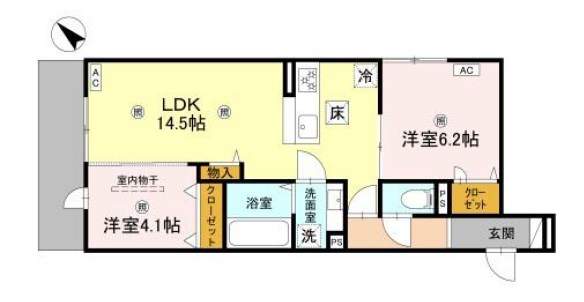 イルフォンターナ大田町 間取り図