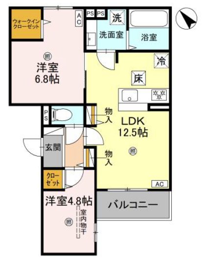 イルフォンターナ大田町 間取り図