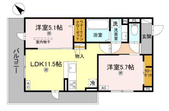 イルフォンターナ大田町 間取り図