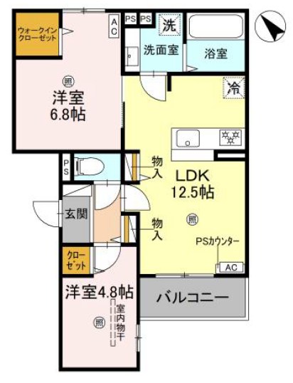 イルフォンターナ大田町 間取り図