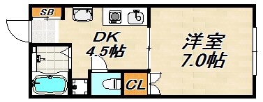 レジデンスＭ 間取り図