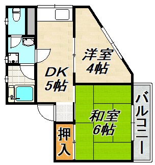 ダイヤハイツ板宿 間取り図
