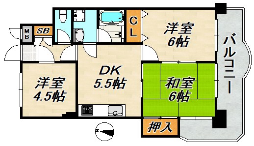 ビバリーハウス須磨壱番館 間取り図