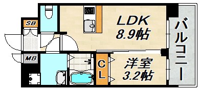 プレサンス神戸長田マリエント 間取り
