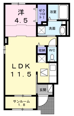 パルファン南落合4棟 間取り図