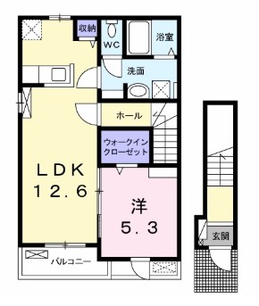 パルファン南落合4棟 間取り図