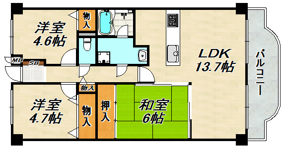 デメテル高取台 間取り