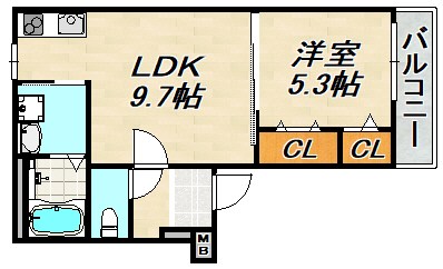 フジパレス須磨鷹取Ⅲ番館 間取り