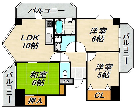 ル・パレ須磨 間取り