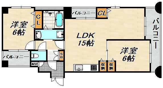 パルテール新長田 間取り