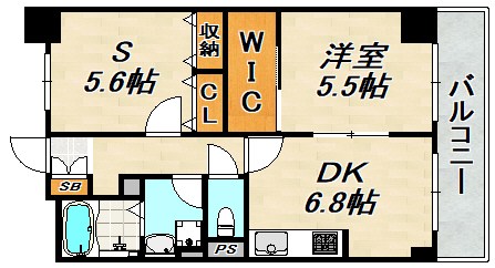 ボシュケ鷹取 間取り図