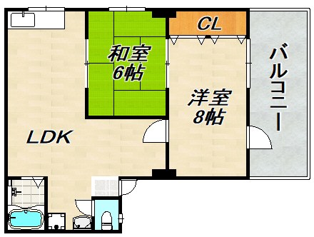 シャトーすずらんⅢ 間取り図