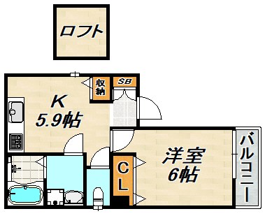 Regulus板宿 間取り図