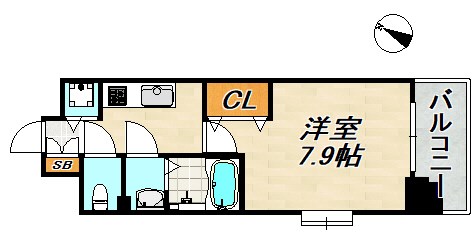 Luxe神戸WEST 間取り図
