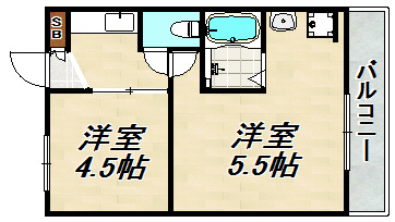 ヴィラナリー雲雀ヶ丘 間取り図