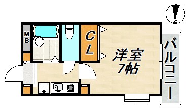 ソレイユ 間取り図