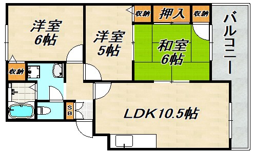 リオ谷上 間取り図