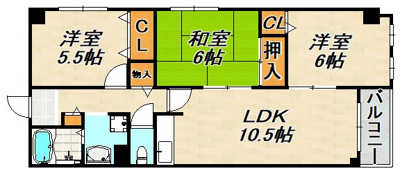 アルタイル中上 間取り図