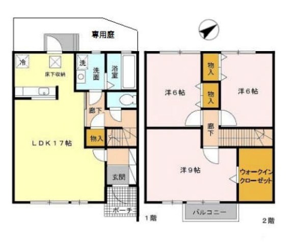 ボナール谷上 間取り図
