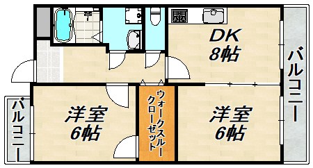 サンハイツ大田町 間取り図