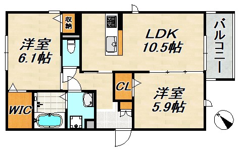 COTTON PLACE 間取り図