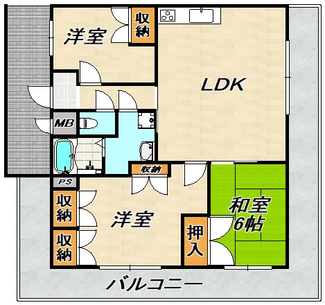 ヴィレッジ板宿 間取り図