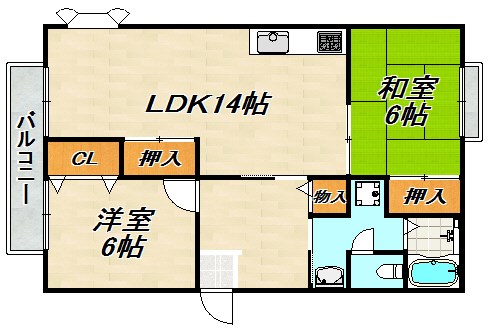 クレール白川 間取り図