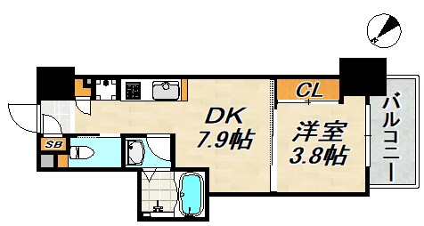 クローバーマーレ神戸 間取り図