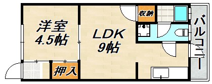 ヨークンハウス板宿 間取り図