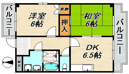 前原町マンション 間取り図